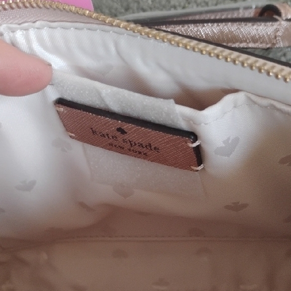 Kate Spade Glittering Rose Gold Crossbody Bag - Picture 5 of 8